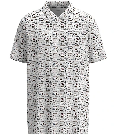 Hooey Weekender Rodeo Printed Short Sleeve Polo Shirt