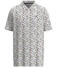 Hooey Weekender Rodeo Printed Short Sleeve Polo Shirt