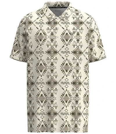 Hooey Weekender Printed Short Sleeve Polo Shirt
