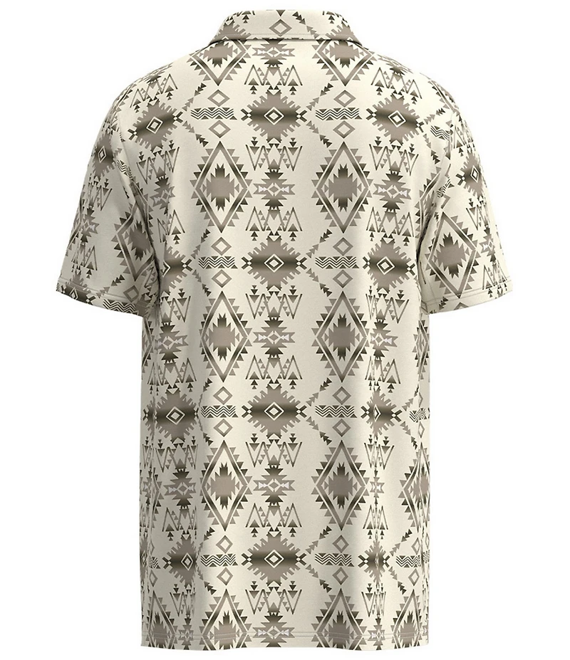 Hooey Weekender Printed Short Sleeve Polo Shirt