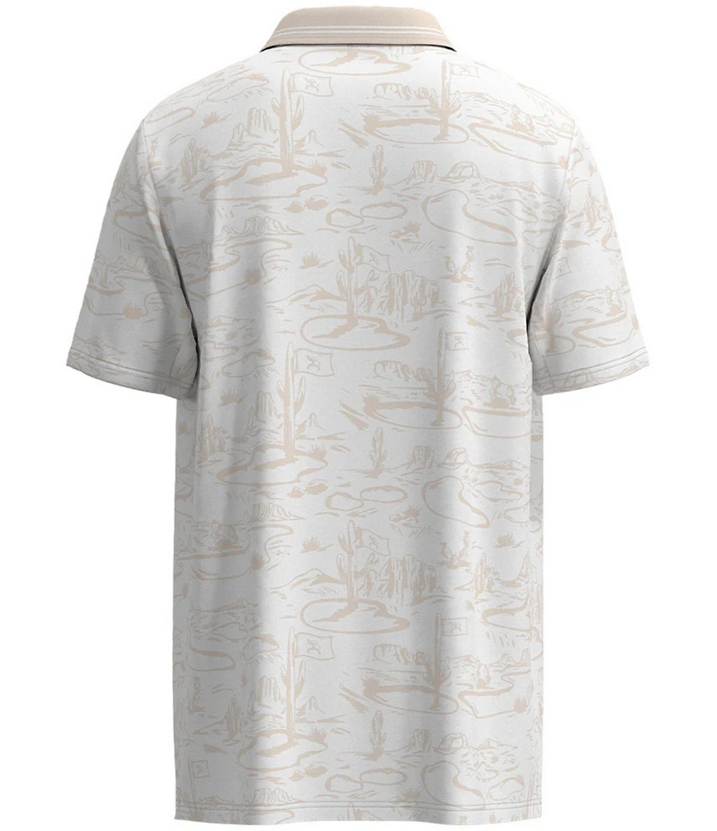 Hooey Weekender Printed Short Sleeve Polo Shirt