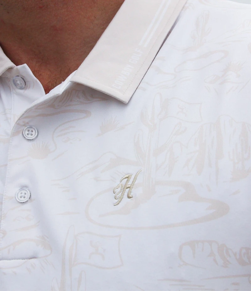 Hooey Weekender Printed Short Sleeve Polo Shirt