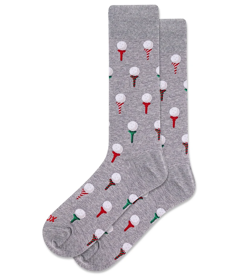 Hot Sox Christmas Golf Tee Socks