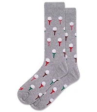 Hot Sox Christmas Golf Tee Socks