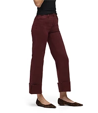 Hudson Jeans Rosie High Rise Wide Leg Ankle Cuff Jeans