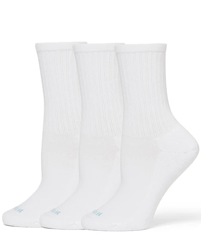 HUE Air Cushion Sport Crew Socks, 3 Pack