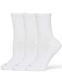 HUE Air Cushion Sport Crew Socks, 3 Pack