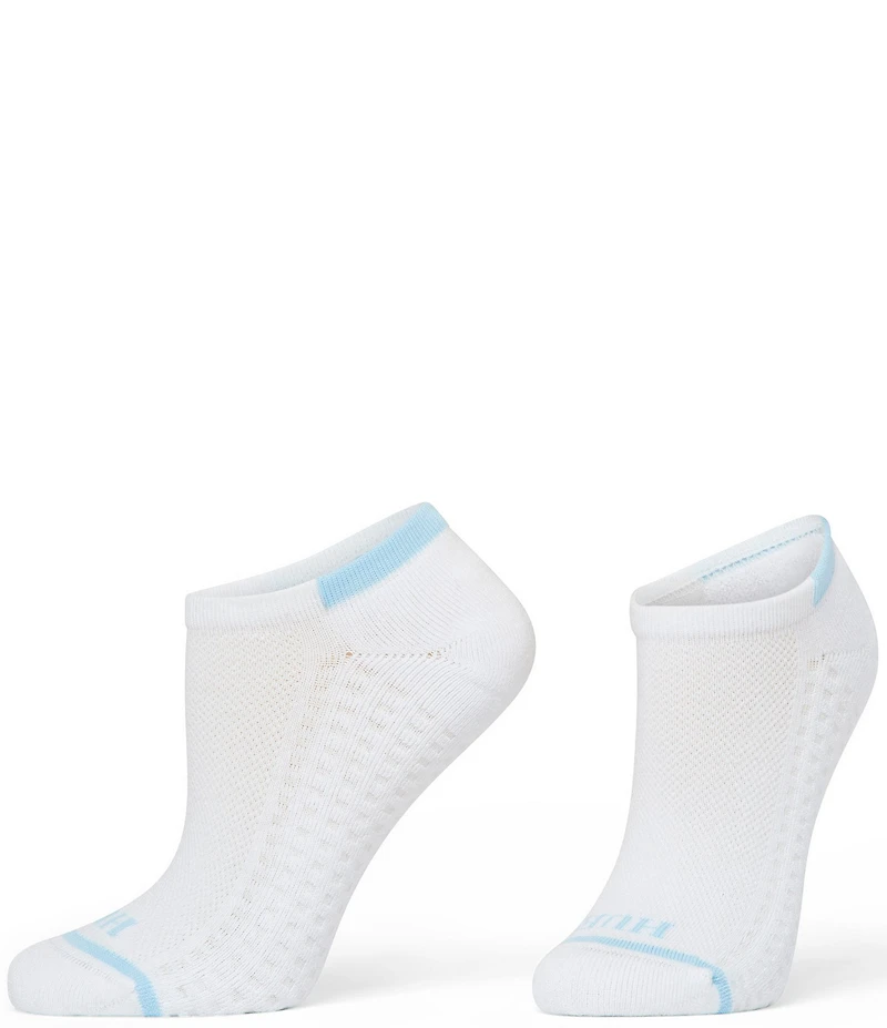 HUE Air Cushion Sport Mesh Top No-Show Socks, 3 Pack