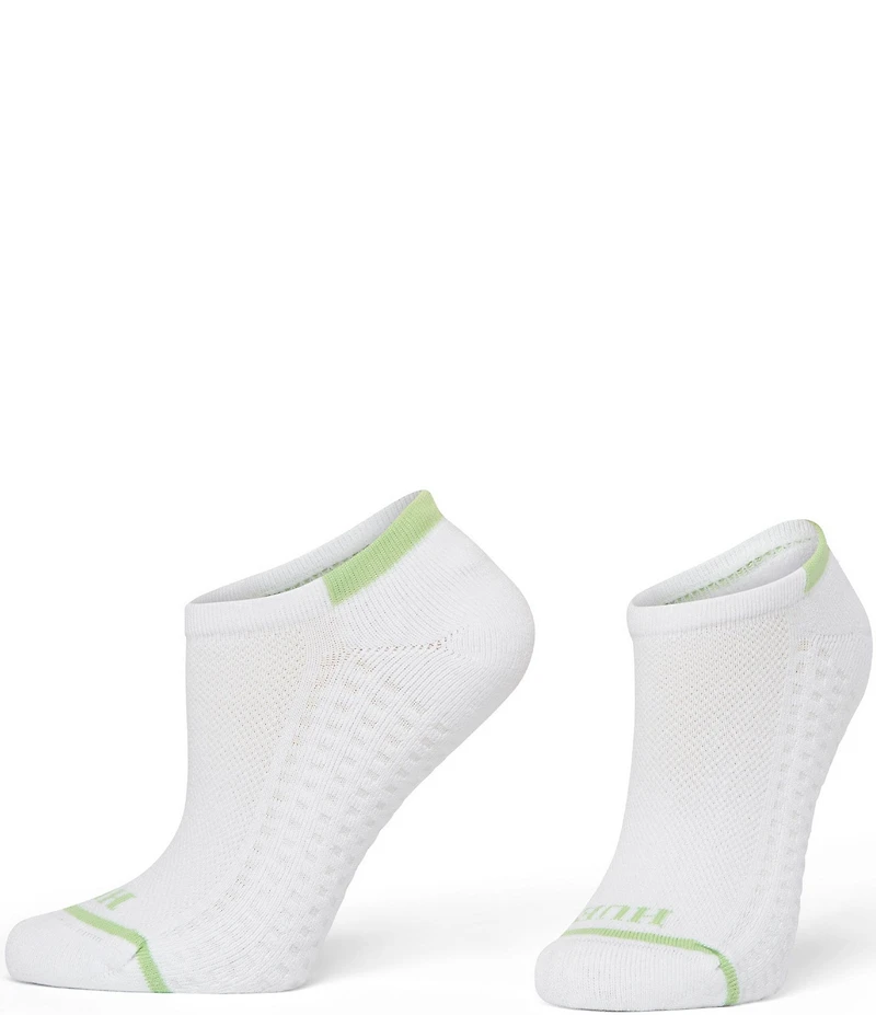 HUE Air Cushion Sport Mesh Top No-Show Socks, 3 Pack