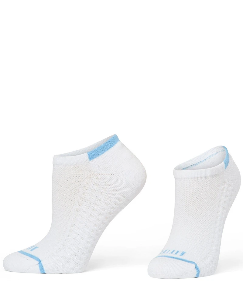 HUE Air Cushion Sport Mesh Top No-Show Socks, 3 Pack