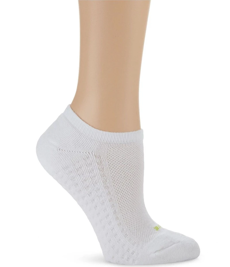 HUE Air Cushion Sport Mesh Top No-Show Socks, 3 Pack
