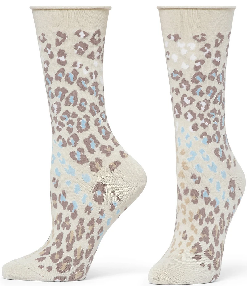 HUE Animal Print Jeans Crew Socks, 3 Pack