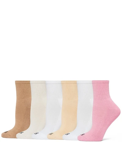 HUE Beauty Sport Mini Crew Socks, 6 Pack
