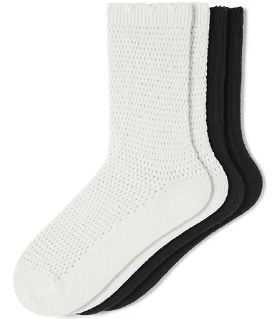 HUE Cable Crew Sock, 2 Pack