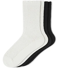 HUE Cable Crew Sock, 2 Pack