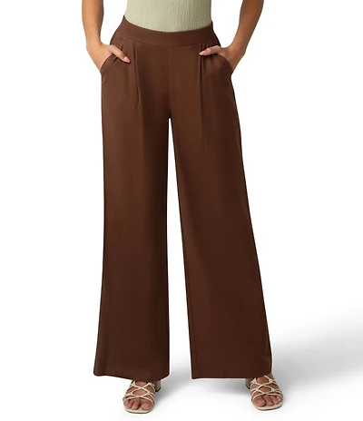 HUE Coastal Linen Palazzo Pants