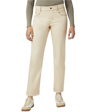 HUE Crosshatch Denim Straight Leggings