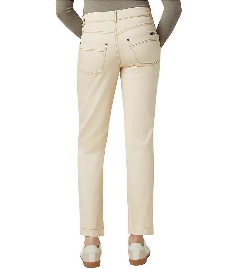 HUE Crosshatch Denim Straight Leggings