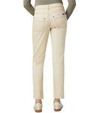 HUE Crosshatch Denim Straight Leggings