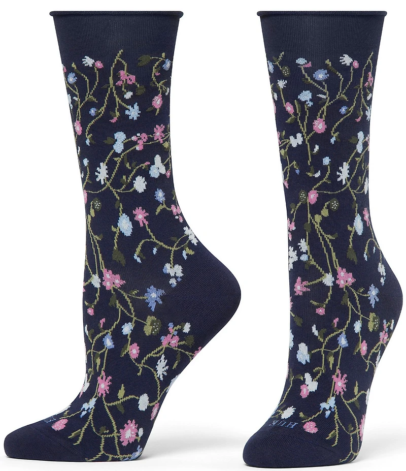 HUE Ditsy Jeans Crew Socks, 3 pack