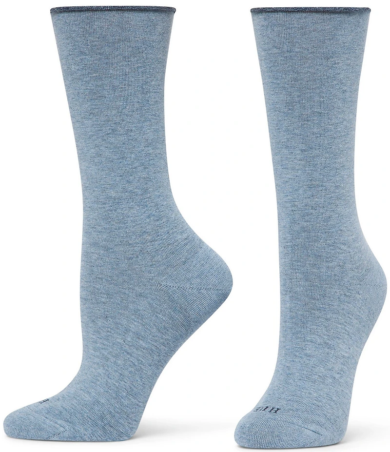 HUE Ditsy Jeans Crew Socks, 3 pack