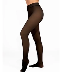 HUE Faux Sheer Fleece Tights