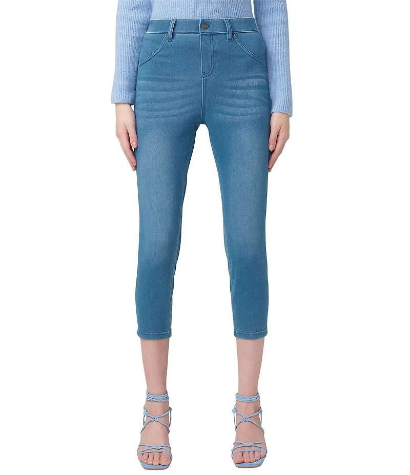 HUE Hi-Rise Ultra Soft Denim Capri Leggings