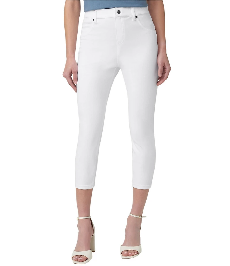 HUE Hi-Rise Ultra Soft Denim Capri Leggings