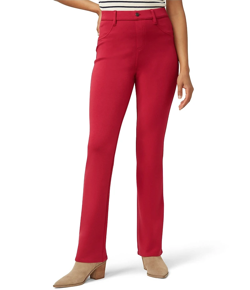 HUE High Rise Slim Double Soft Jersey Baby Bootcut Leggings