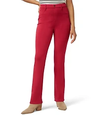 HUE High Rise Slim Double Soft Jersey Baby Bootcut Leggings