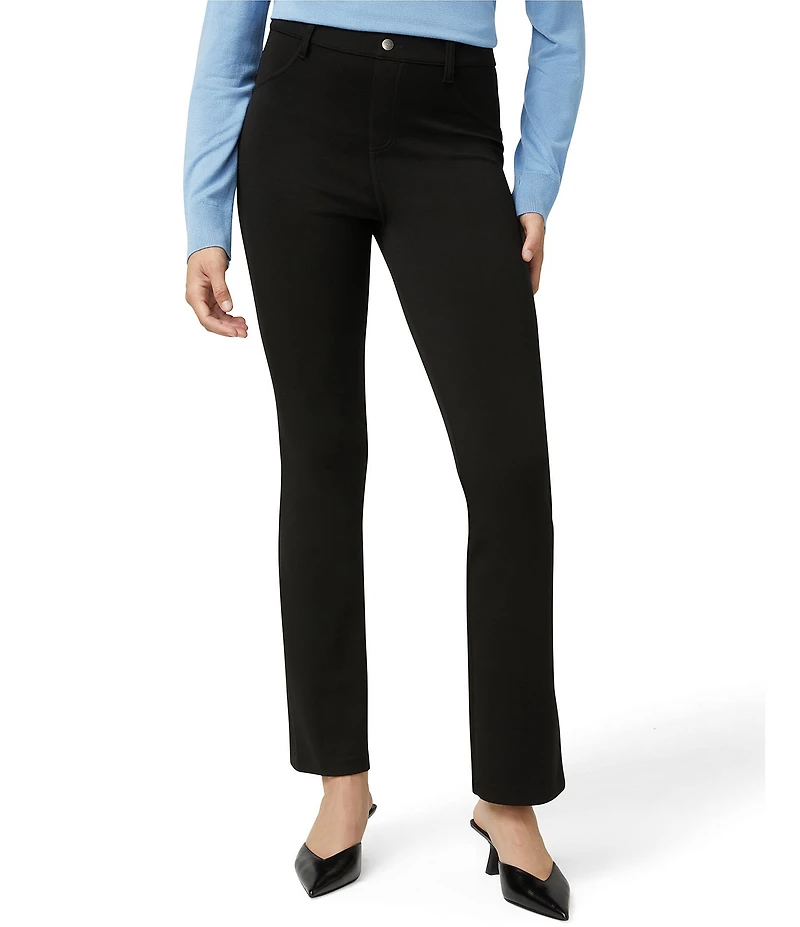 HUE High Rise Slim Double Soft Jersey Baby Bootcut Leggings