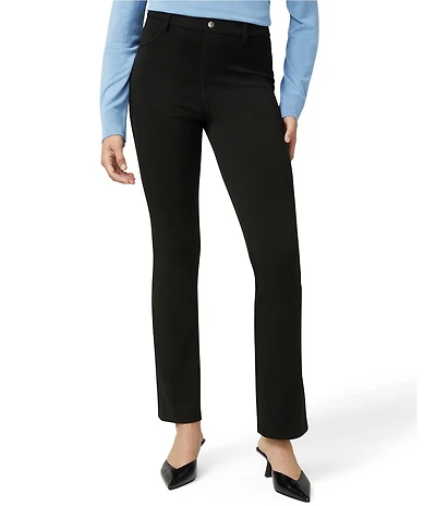 HUE High Rise Slim Double Soft Jersey Baby Bootcut Leggings