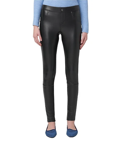 HUE Leatherette Jeans Mid Rise Full Length Leggings