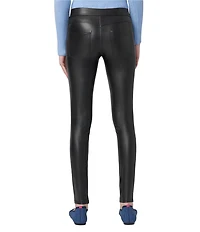 HUE Leatherette Jeans Mid Rise Full Length Leggings