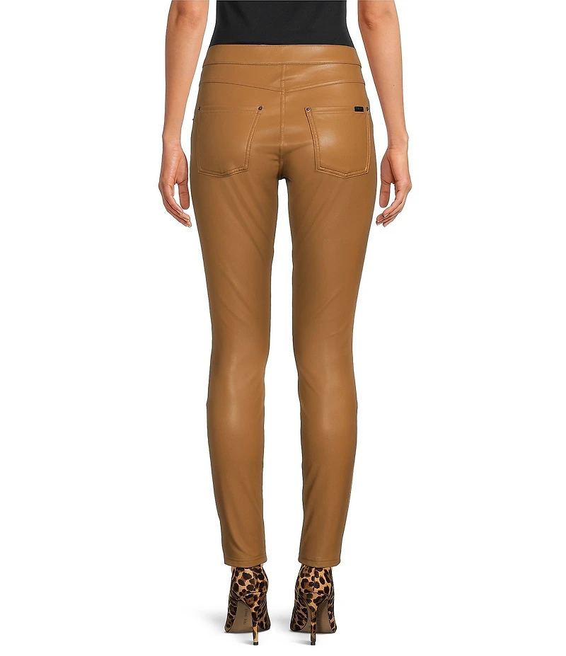 HUE Leatherette Jeans Mid Rise Full Length Leggings