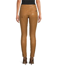 HUE Leatherette Jeans Mid Rise Full Length Leggings