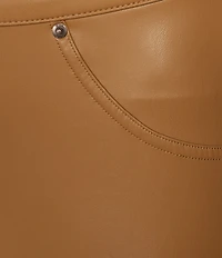 HUE Leatherette Jeans Mid Rise Full Length Leggings