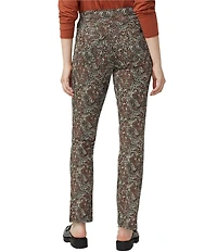 HUE Leopard Denim High Rise Baby Bootcut Jeggings