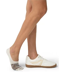 HUE Leopard Print Sneaker Liner Socks, 4 Pack