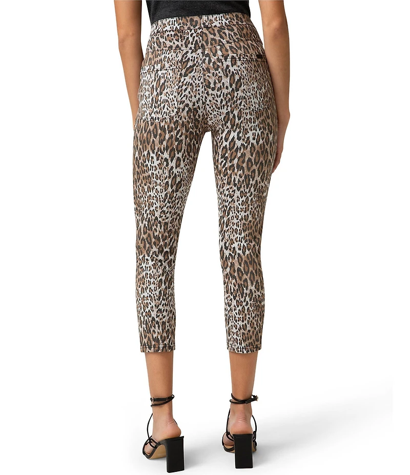 HUE Leopard Ultra Soft Denim Capri Leggings