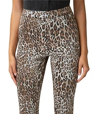 HUE Leopard Ultra Soft Denim Capri Leggings