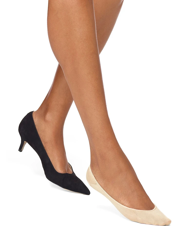 HUE Microfiber Cushioned Liner Socks, 4 Pack