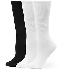 HUE Must Have Crew Socks, 3 Pack