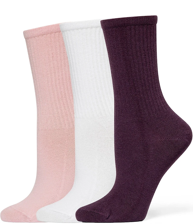 HUE Must Have Crew Socks, 3 Pack