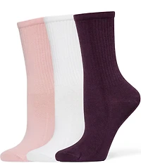 HUE Must Have Crew Socks, 3 Pack