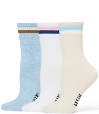 HUE Must Have Stripe Crew Socks, 3 Pack