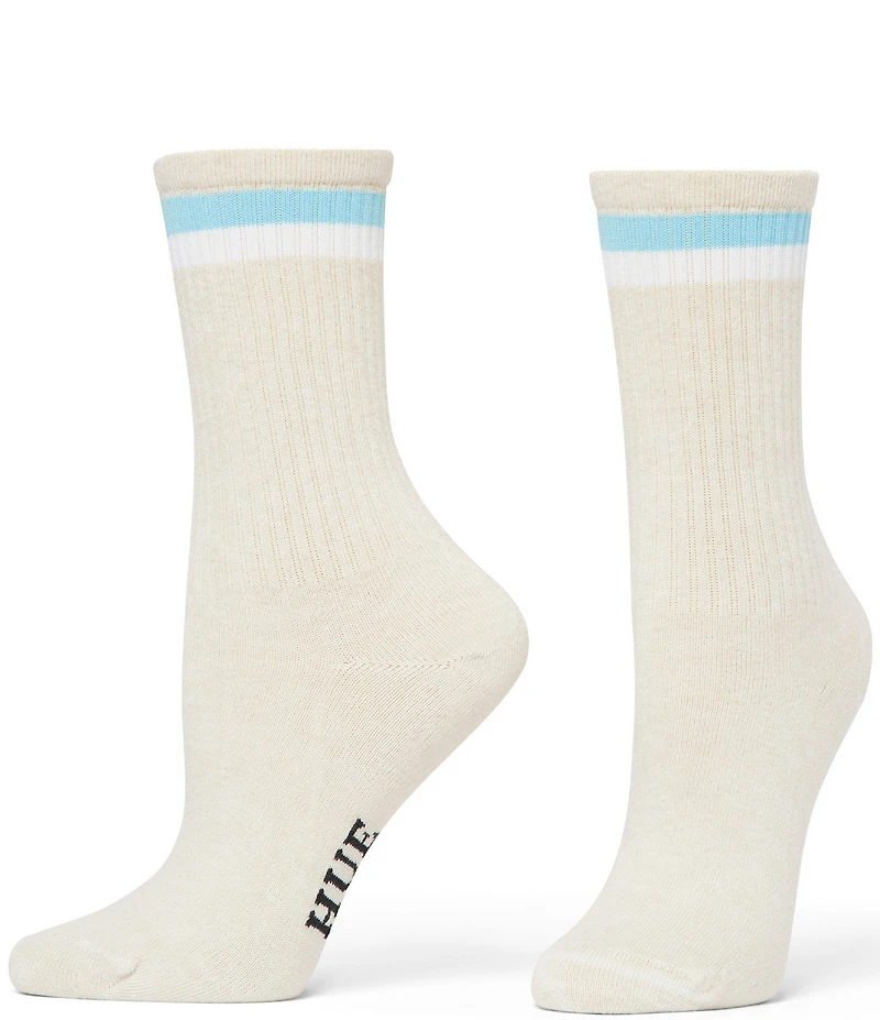 HUE Must Have Stripe Crew Socks, 3 Pack