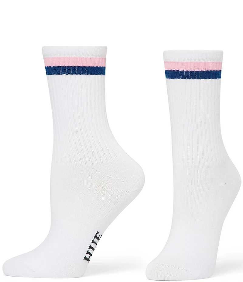 HUE Must Have Stripe Crew Socks, 3 Pack