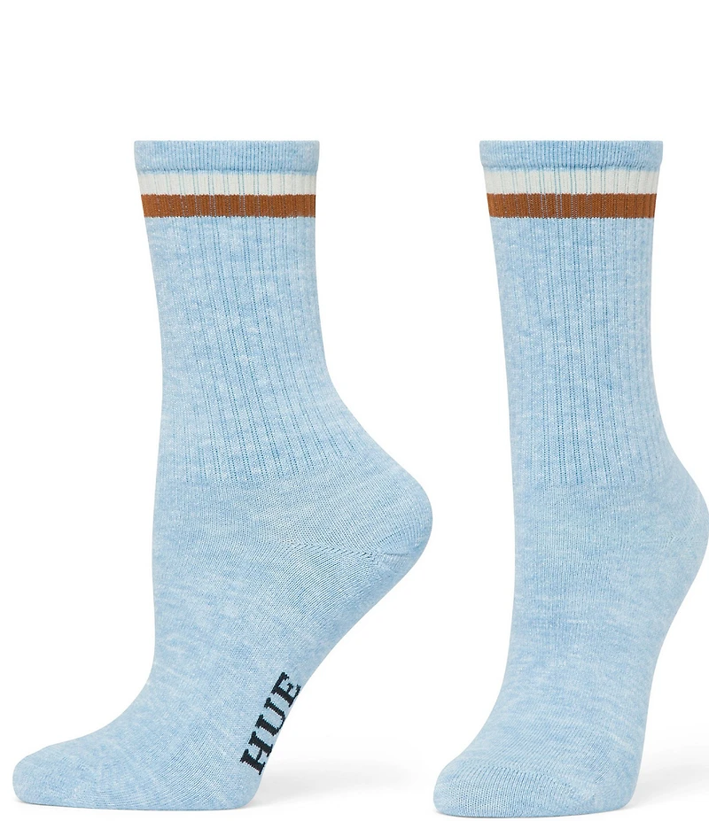 HUE Must Have Stripe Crew Socks, 3 Pack