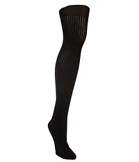 HUE Opaque Sheer Ribbed Tights